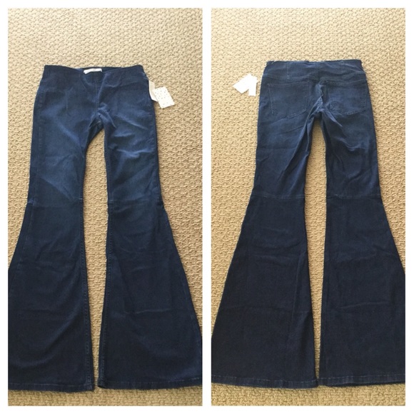 Free People Penny Pull On Flared Jeans.  NWT. - Picture 4 of 7